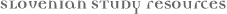 study resources
